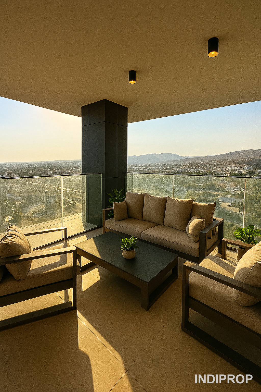Rear Balcony View